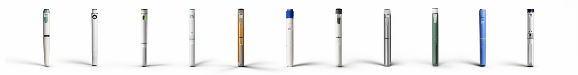 The Waytop pen range — nine injection-pen platforms
